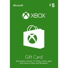 MICROSOFT GIFT CARD - £5 (XBOX ONE/360) UK